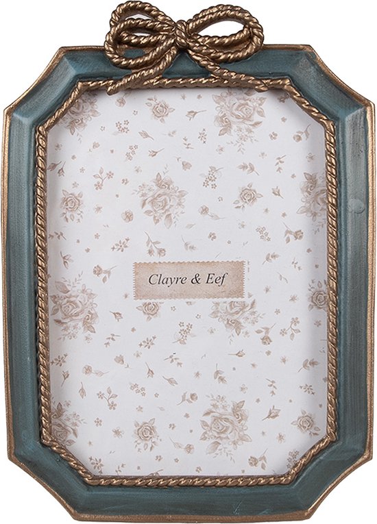 Clayre & Eef Cadre photo 13x18 cm Vert Plastique