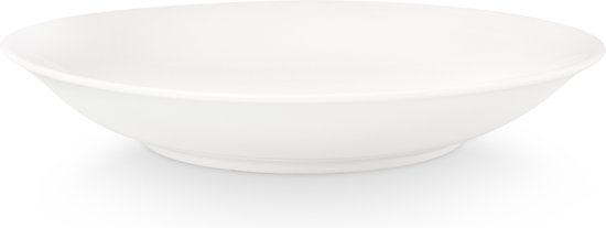 vtwonen Assiettes à pâtes - Service de vaisselle - Wit - Assiettes creuses - Jeu d'assiettes de 6 - 25,5 cm