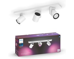 Philips Hue Argenta - spot - wit - GU10 fitting - 3 lichtpunten - aanpasbaar wit en gekleurd licht - slimme verlichting