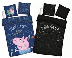 Peppa Pig Dekbedovertrek Star Gazer Glow in the Dark 100 x 135 cm Katoen