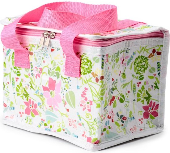 Koeltas Lunchtas Julie Dodsworth Roze Botanical RPET Duurzaam - 16x21x13cm van KOEL — afbeelding 2