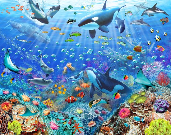 Walltastic – Zee – Vissen – Onderwater – (305 x 244 cm) – 6 behangvellen