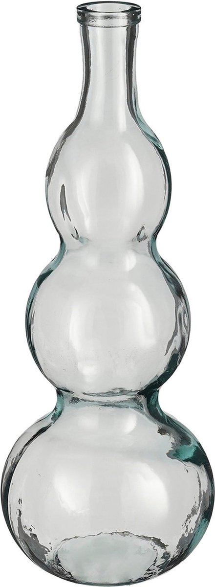 Mica Decorations Vaas Benito - 17x17x45 cm - Glas - Transparant