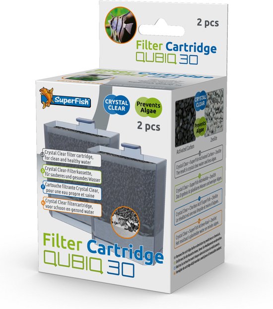 Foto: Superfish cartridge qubic 30 aquariumfilter 2 stuks