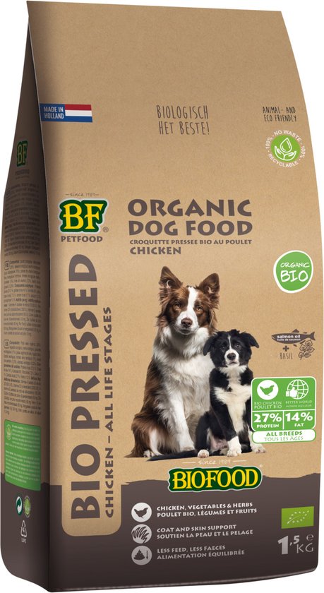 Biofood Organic - Biologisch Hondenvoer - Kip - 8 kg - NL-BIO-01