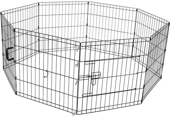 Adori Puppy Ren Zwart - Hondenbench - 61 x 76 cm