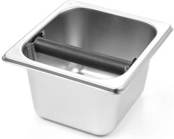 HENDI Afklopbak GN – Verwijderbare klopstang – Roestvast staal – 176x162x100 mm
