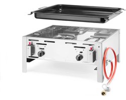 HENDI Krachtige gasbarbecue – roestvast staal – 11,6kW – 650x540x300 mm