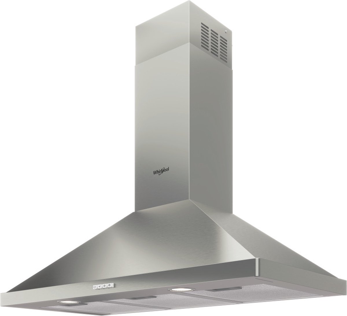 Whirlpool WHCN 94 F LM X/1 wand afzuigkap rvs (roestvrijstaal), 898 cm. breed zuinig energieklasse B | .