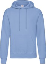 Fruit of the Loom Sweater - met capuchon - lichtblauw - volwassenen - Hoodie L