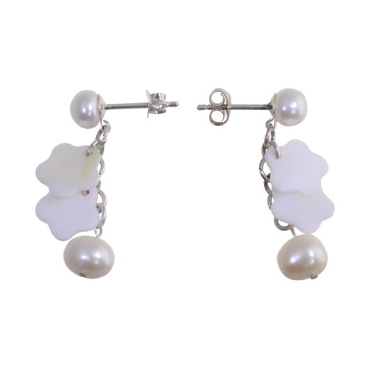 Creolen Sterling Silber mit Vogel Anhänger Boho Ohrringe