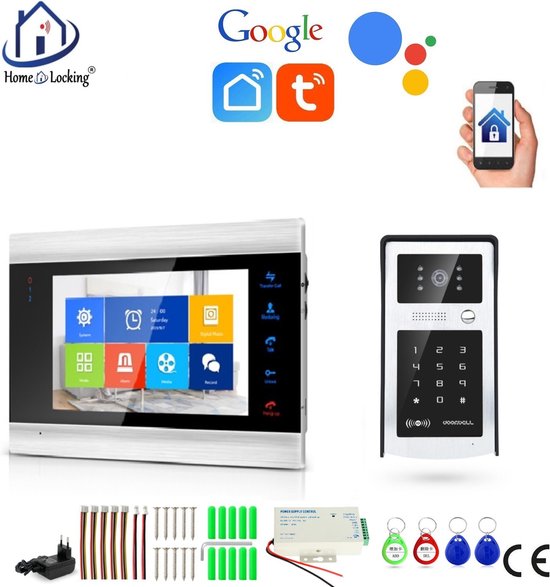 WIFI T-2103V Videodeurbel met Spraakgestuurde App - WIFI - €358,00