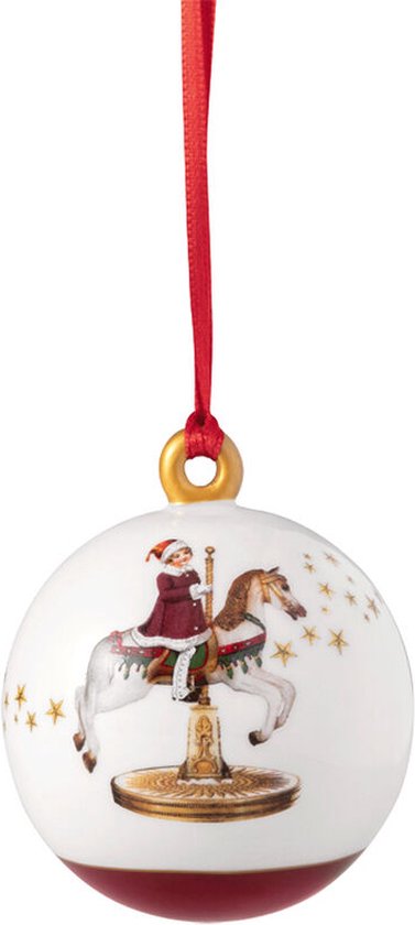 Cloche De Noël Villeroy & Boch, édition Annuelle 2015, Porcelaine Multicolore, Vintage