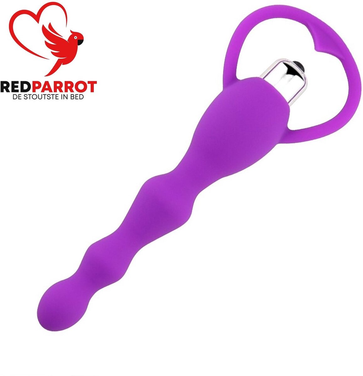 Goedkoopste Trillende anale parels - Vibrerende anale kralen - Vibrator - Buttplug - 17cm - Batterijen inbegrepen - Paars