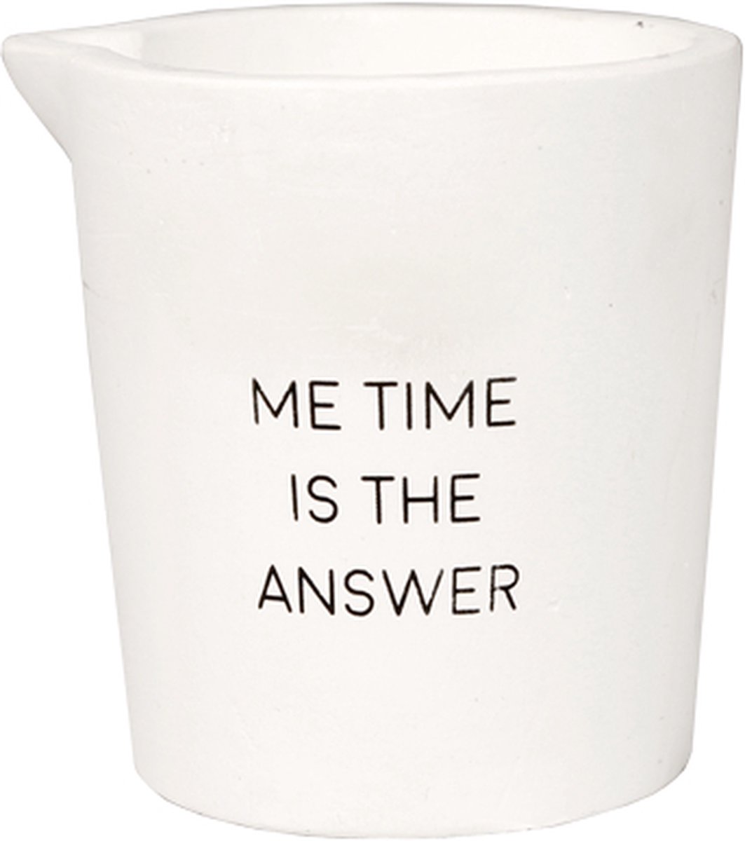 Goedkoopste MY FLAME - Massagekaars - Me Time is the answer - Lavender Fields - wit