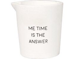 MY FLAME - Massagekaars - Me Time is the answer - Lavender Fields - wit