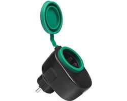 Wifi-stopcontact voor buiten, smart stopcontact voor buiten, IP44, 3680 W, Alexa stopcontact, compatibel met Alexa, Google Home en IFTTT, geen hub nodig, CE- en TÜV-gecertificeerd