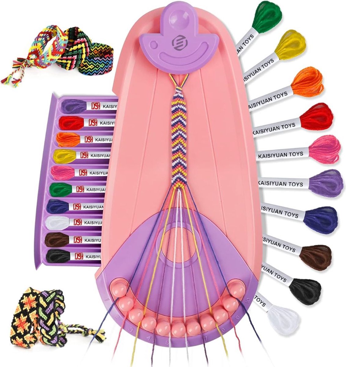 Equivera Armbandjes Maken Set Meisjes - Knutselset Meisjes - Knutselset voor Meisjes - Knutselset Meiden - Sieraden Maken Meisjes - Armbandjes Maken Meisjes - Cadeautip voor uw kind!
