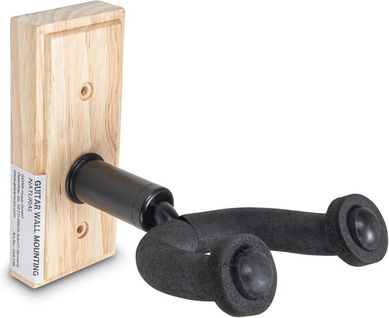 Classic Cantabile Gitaarwandhouder Zwart 5x Set