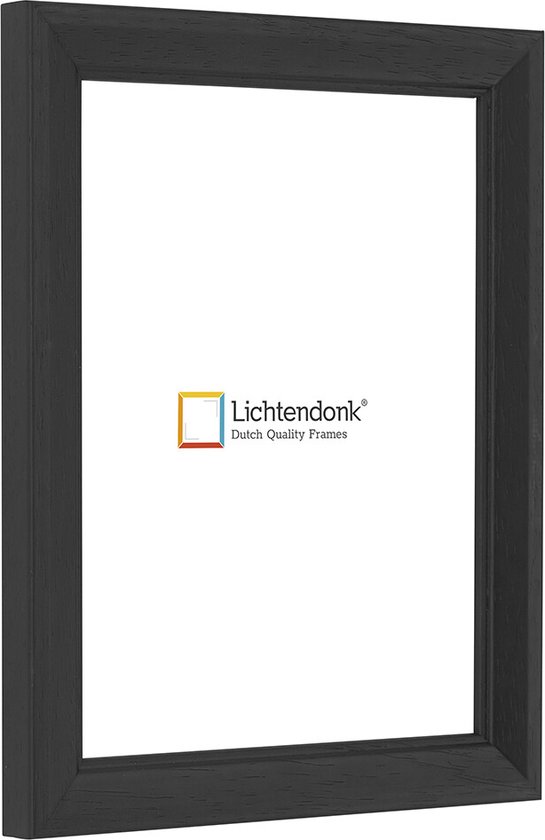 Cadre photo - Country Style - Zwart avec grain de bois visible - Format photo 20x30 - ACRYLIQUE antireflet - Art.no. 1055001220303