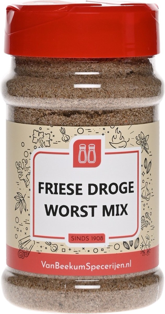 Goedkoopste Van Beekum Specerijen - Friese Droge Worst Mix - Strooibus 200 Gram