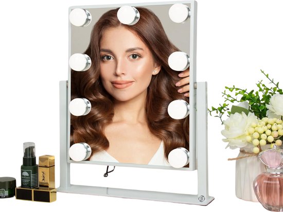 Equivera Hollywood Spiegel Met Verlichting - Make Up Spiegel