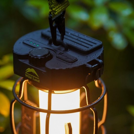 Wild Land Thunder Lantern - Outdoor LED Lantaarn - Dimbaar Warm Licht - Krachtige 5200mAh Batterij - Weerbestendig IPX4 van Wild Land — afbeelding 3