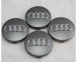 Audi naafdoppen grijs set van 4 - 4B0601170 - wieldoppen | bol.com