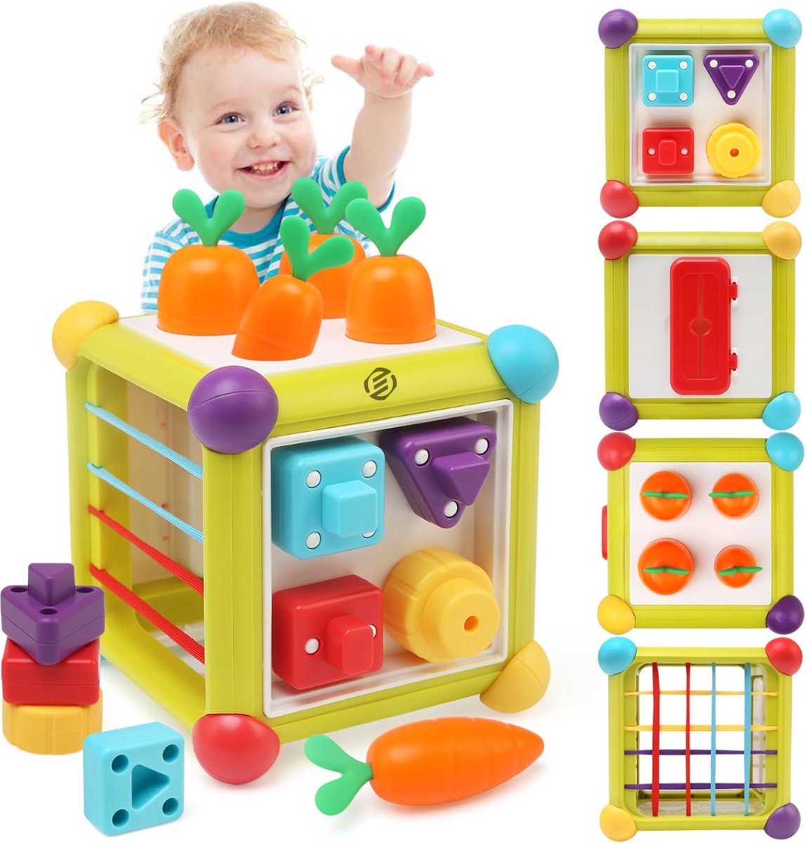 Goedkoopste Equivera Activiteitenkussen - Speelkussen Baby - Tummy Time - Baby Speelgoed - Kraamcadeau - Babyshower Cadeau - Tummy Time Baby - Tummy Time Kussen - Buikkussen Baby