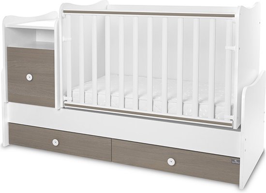 Trend Plus Lorelli combi ledikant 5 in 1 met schommel funtie  white / coffee