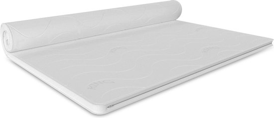 GRT Matrastopper Matrasbeschermer, Waterdichte Matrastopper, Ademende Matrasbeschermer, Hoeslaken met Hexagonale Quilting, Gemaakt van Geluidloos Materiaal, Topperbeschermer Wit (150 × 200 × 30 cm
