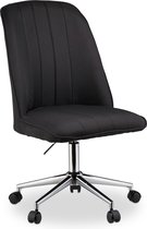 Relaxdays bureaustoel - computerstoel - directiestoel - hoogte verstelbaar - zwart