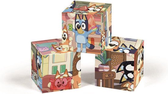 Clementoni - 6 Blokken Puzzel - Bluey - 6 afbeeldingen - Vanaf 2 jaar | bol