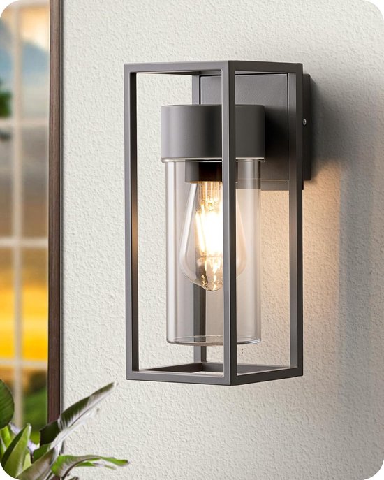 Lucide DUKAN Wandlamp Buiten E27 IP65 Zwart