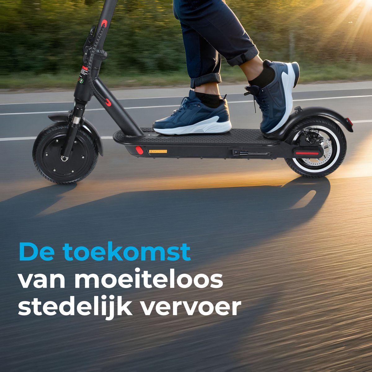 Afbeelding 2 van Techno GO® - Elektrische Step met Vering - Inclusief Slot, 350W motor - 25 km/u - Bereik 25-35km - Voorvering - E-Step - Met APP - 8,5” Anti-lek Banden - Zwart