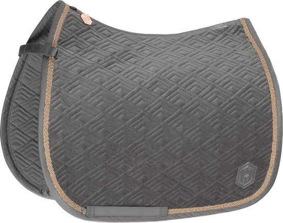 Eskadron Tapis de Selle Eskadron Heritage Velvet Emblème Bleu Foncé