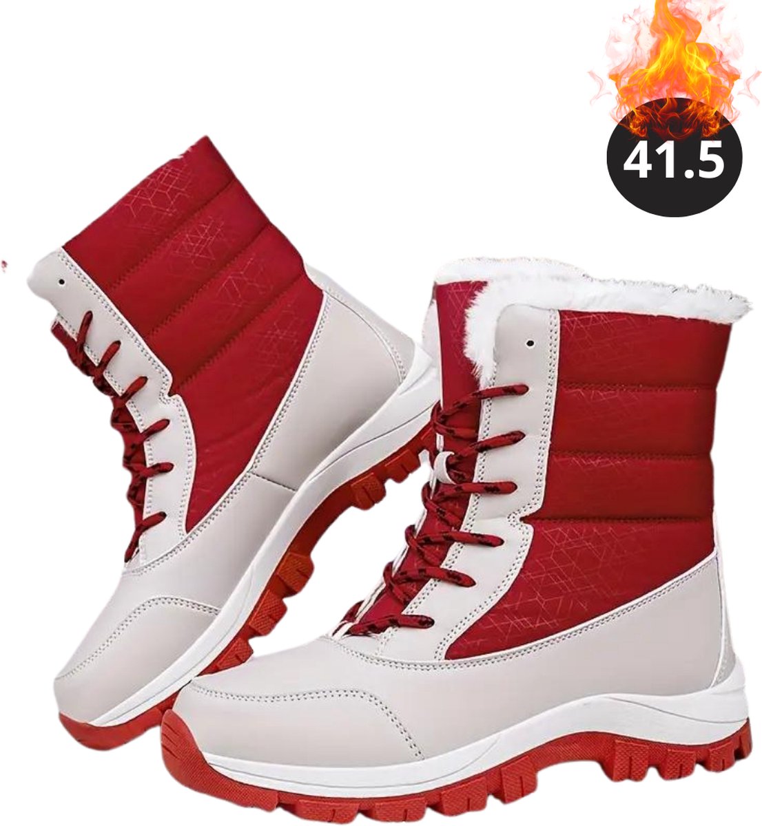 Nivard Snowboots Sneeuwschoenen Sneeuwboots Dames Wintersport Ski Skischoenen – 41.50- Laarzen Grijs