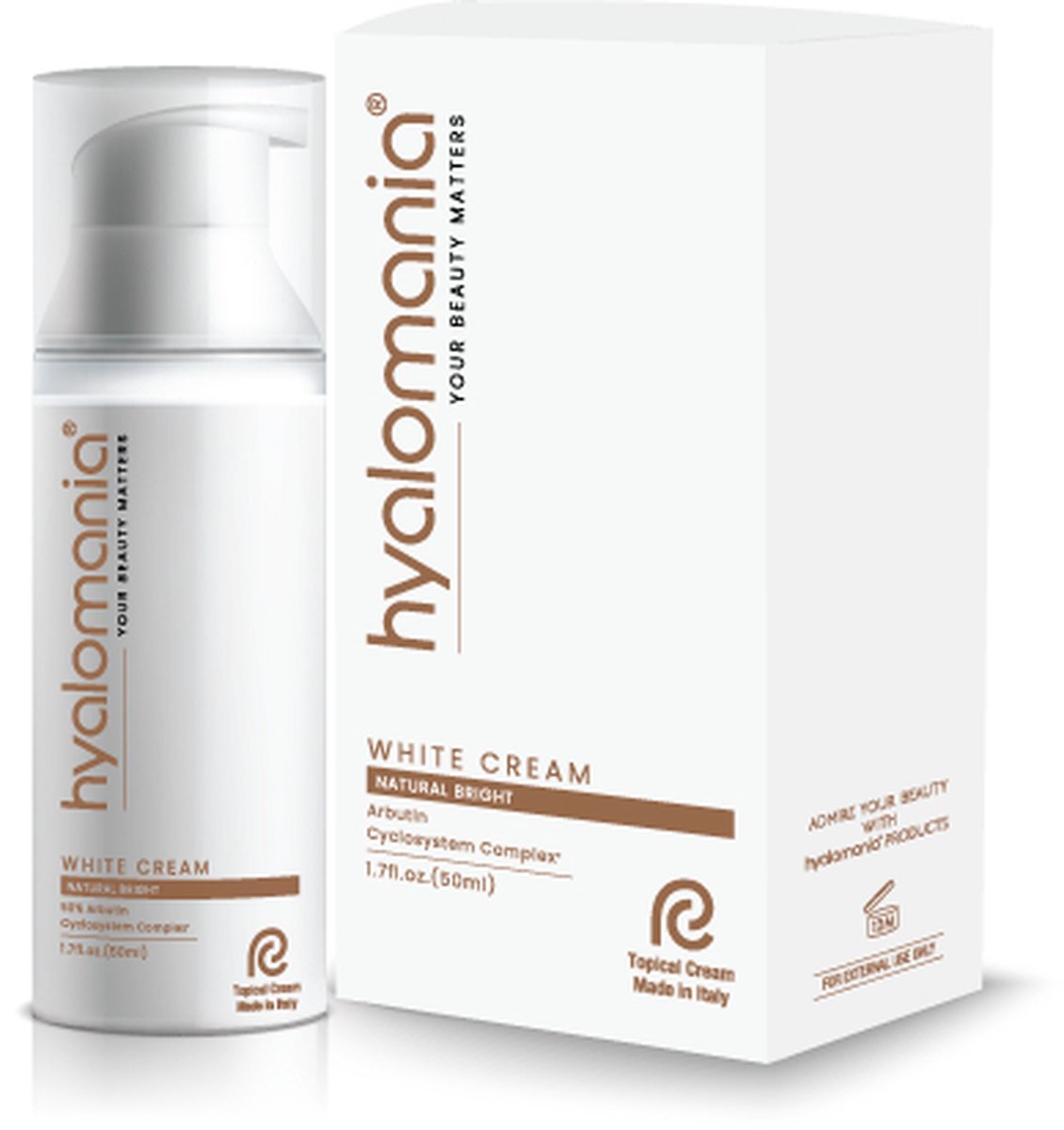 Goedkoopste hyalomania white cream [Hyperpigmentatie] [Verkleuring] [50 Arbutin Cyclosystem Complex] [Egaliseert de huidtint] [Huidverlichting / Whitening]