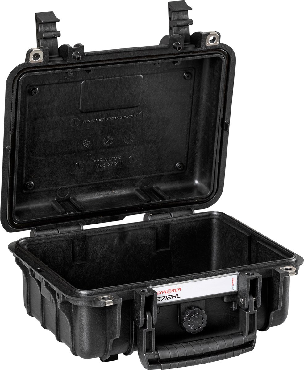 Explorer Cases Outdoor-koffer 2712HL.B E black empty (b x h x d) 28 x 20 x 12 cm Zwart 2712HL.B E