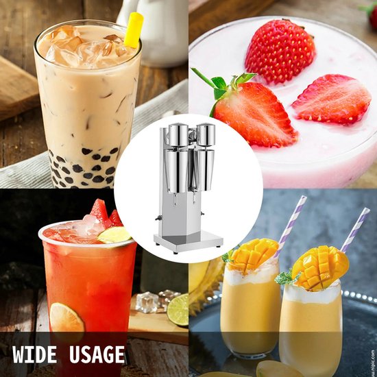 MensStore Milkshake Machine - Smoothie Makers - Eiwitshakes - Cocktail Machine - Gebruiksgemak - 2x Gratis 800ml Roestvrije Beker van MensStore — afbeelding 3