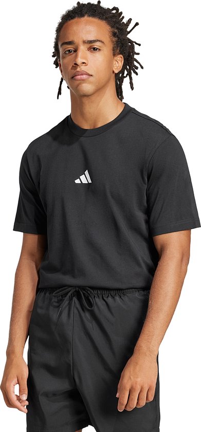 adidas Sportswear T-shirt jersey petit logo Essentials - Hommes - Noir - M