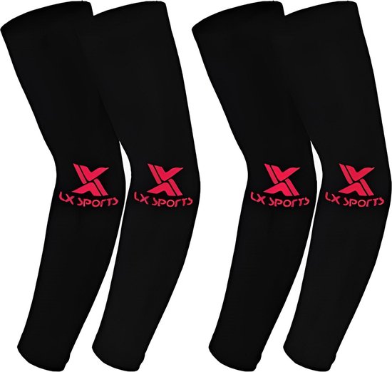 Foto: 2 paar uniseks hoogwaardige antislip compressie armwarmers voor mannen en vrouwen upf50 gaming armmouwen volleybal armbeschermer koeling uv bescherming armbeschermers voor fietsen