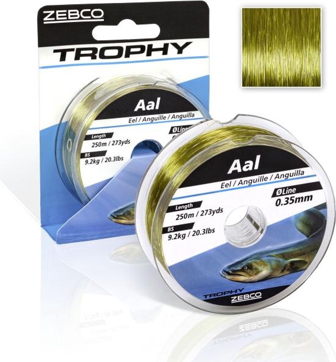 Zebco Nylon Trophy Eel 300m - Maat : 0.25mm