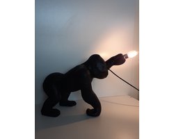 Apen beeld grote gorilla lamp inclusief lamp 33 x 56 x 19 cm