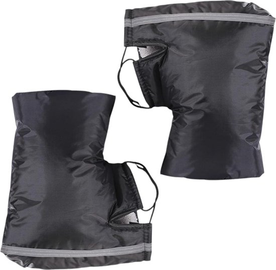 Manchons pour les mains – Zwart – Mitaines de vélo Extra rembourrées – Convient pour les Vélo, Moteurs et scooters – Chauffe-mains – Manchons de cyclisme – Gants de scooter