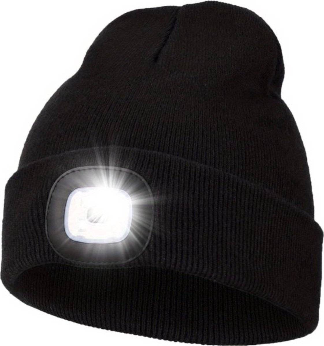 Bovista Wintermuts Heren Dames Volwassenen Muts Ski Mask Ski Masker Winter Masker Met Lamp Zwart