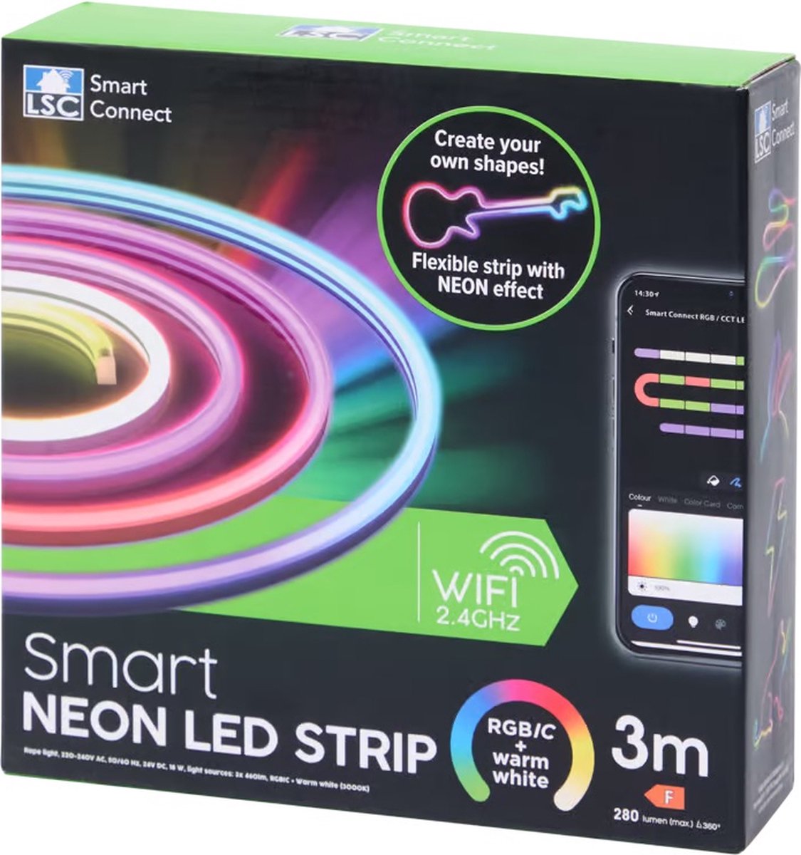LSC Smart Connect 3m - neon ledstrip 3 meter | 20 watt