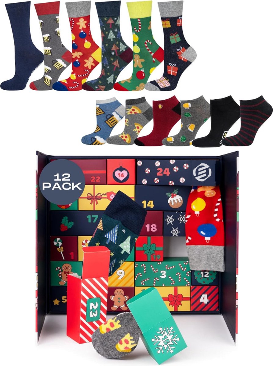 Equivera Adventskalender - Adventskalender 2024 - 24 Dagen Aftelkalender - Kerst Adventskalender - Kerstcadeau - Sinterklaascadeau - voor Kinderen en Volwassenen - 24 Verrassingen