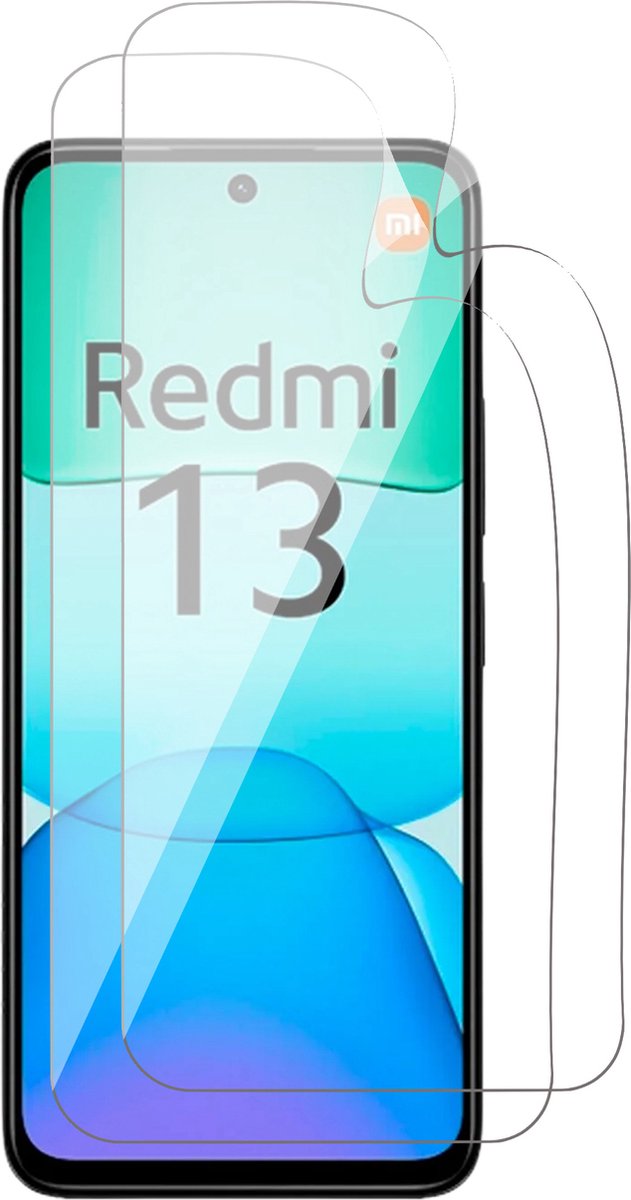 Screenprotector geschikt voor Xiaomi Redmi 13 4G - 2x FlexGuard Screen Protector