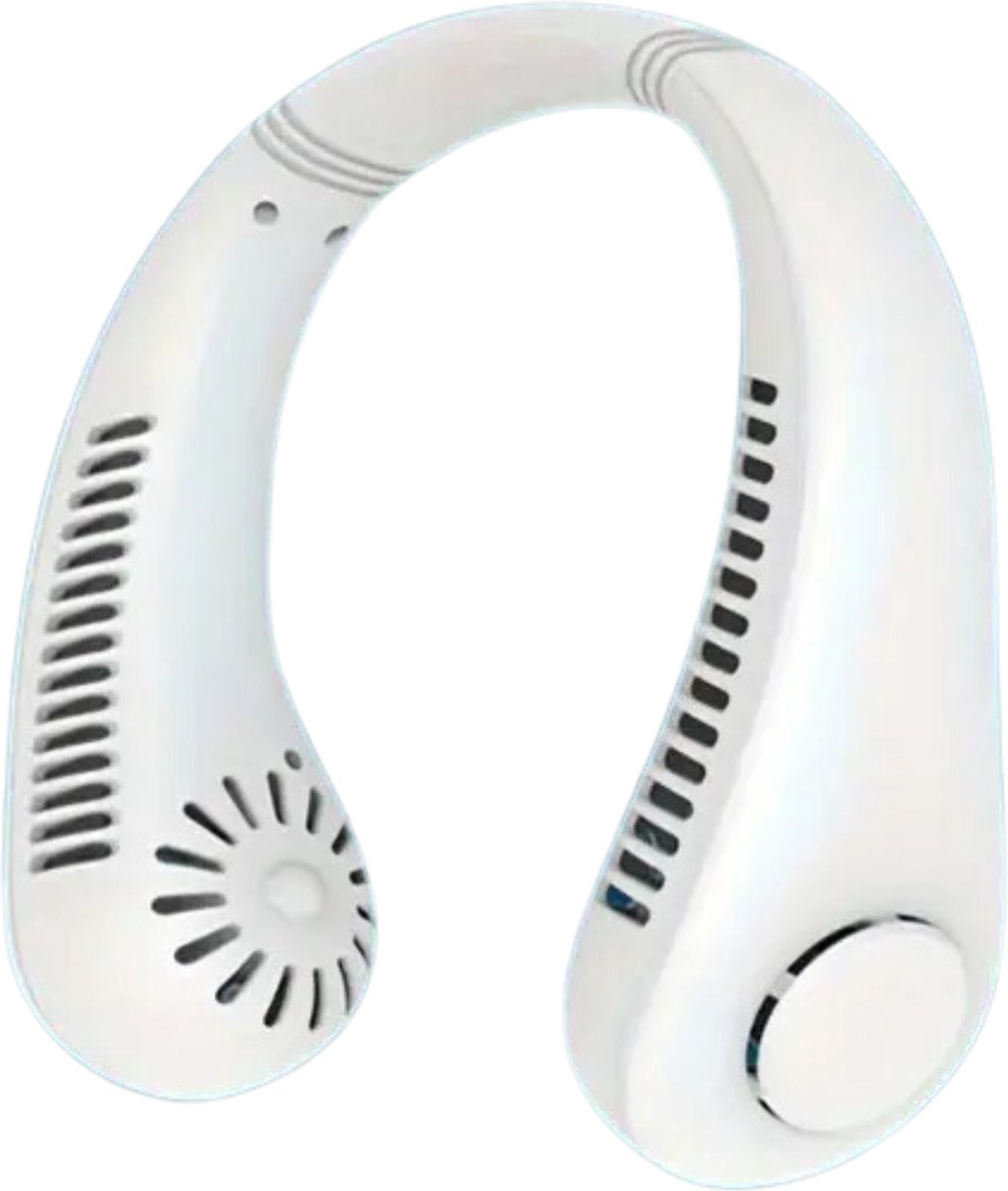Bovista Nekventilator - Draagbare Gezichtsventilator - Neck Fan - Met Koeling - Hals - Hoofd - Wit - Hals
